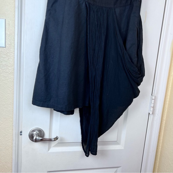 Prairie Underground Black Asymmetrical Wrap Dress Size 6 - Picture 6 of 12